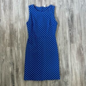 Old Navy Blue Sheath Dress Sleeveless Crew Neck